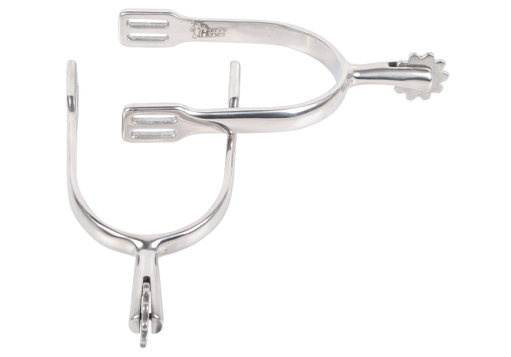 Schultheiss Spurs with rounded rowel RVS