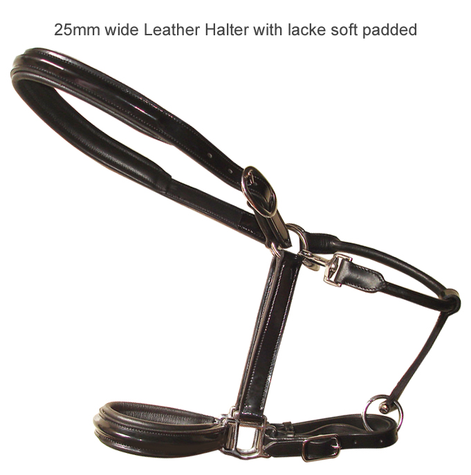 Patent leather halter