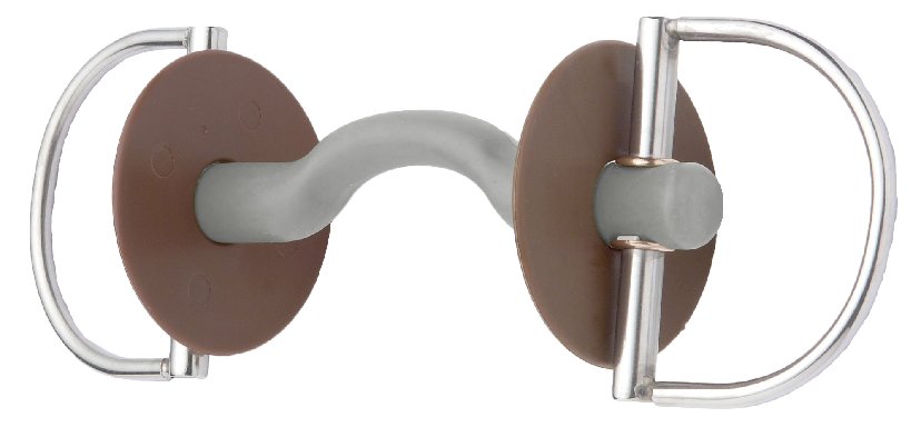 Beris bit D-Ring Ported Snaffle - Click Image to Close
