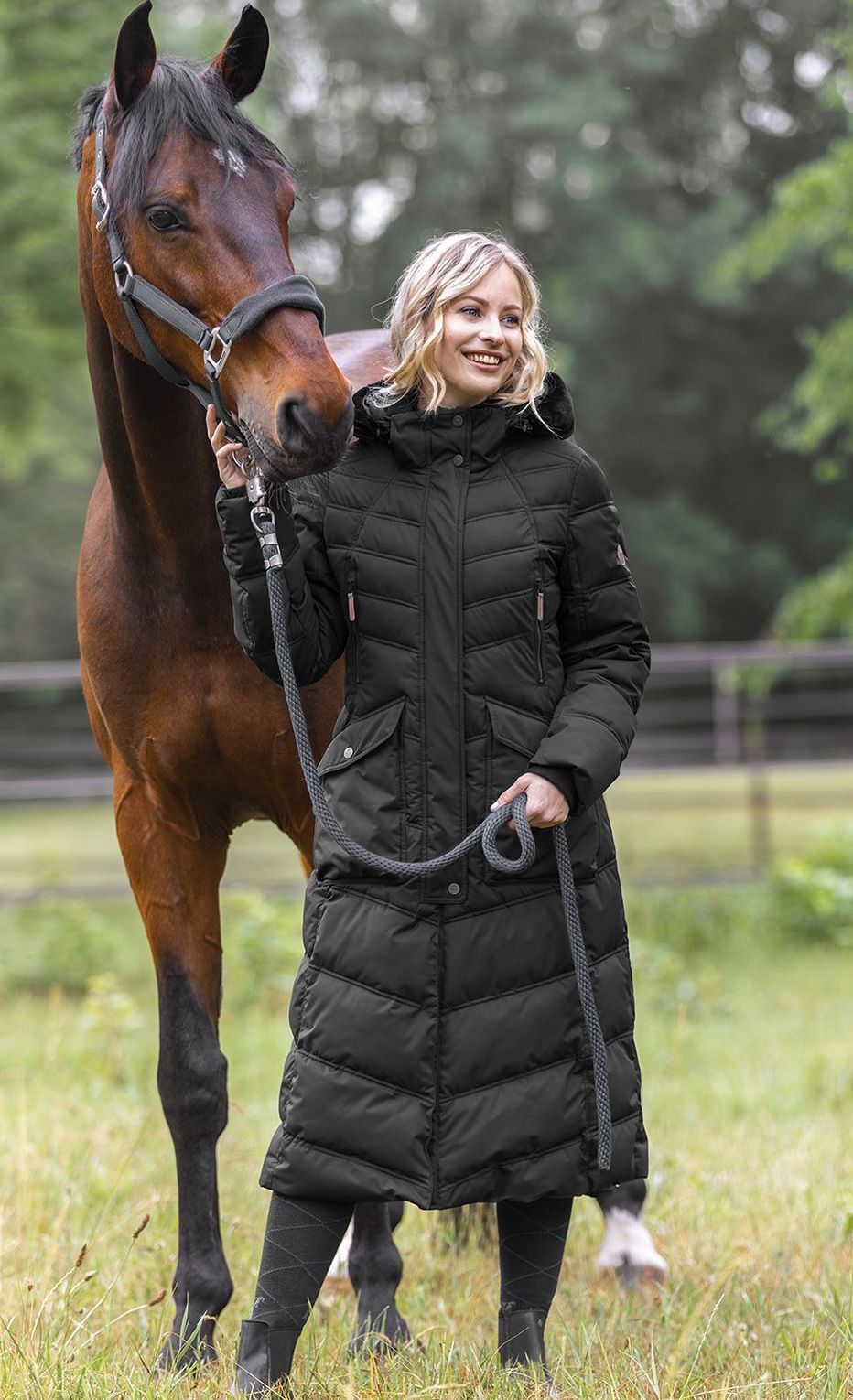 Long Horseriding coat Saphira Lady's waterresistent ELT