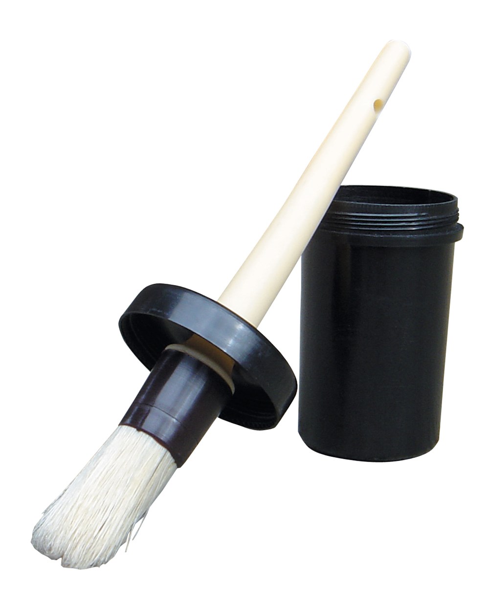 Hoof oil brush in a case