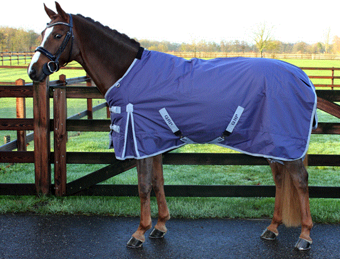 Regendecke Turnout 600D (Fleece Füllung) wasserdicht - zum Schließen ins Bild klicken