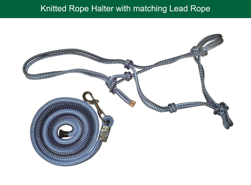 Nylon ropehalter with lead - Click Image to Close