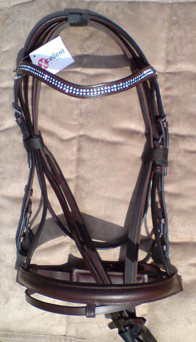 bridle with special noseband diamand