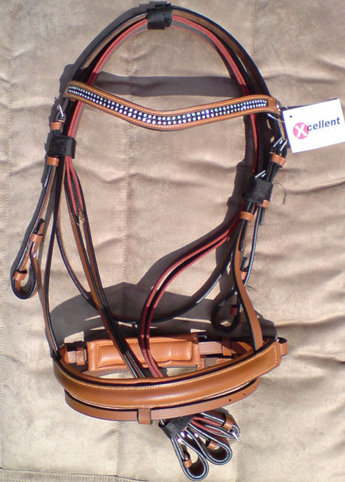 bridle with special noseband diamand - Click Image to Close