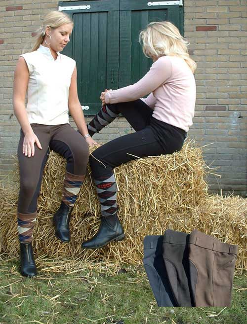 Cotton Breeches High Waist clarino sit